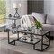 Side End Table Shelf Living RoomOffice Furniture Modern Metal Glass Coffee Table
